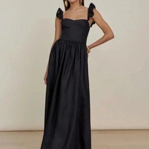 Reformation Black Vecchio Dress, Size 4
